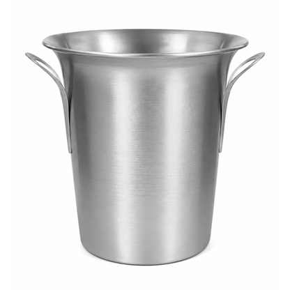 6 Pack 4.5L Brushed Stainless Steel Tulip Ice Buckets with Handles