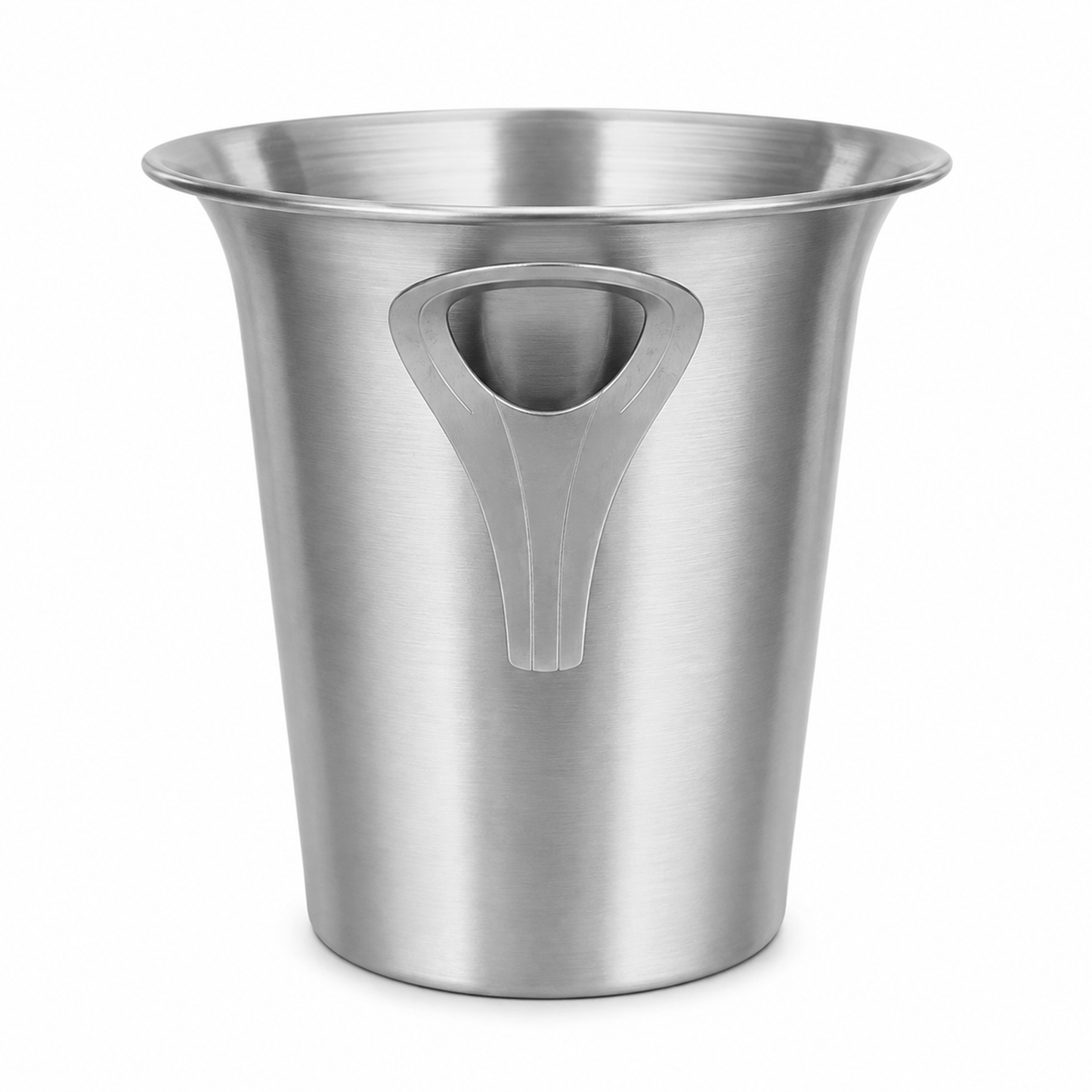 6 Pack 4.5L Brushed Stainless Steel Tulip Ice Buckets with Handles