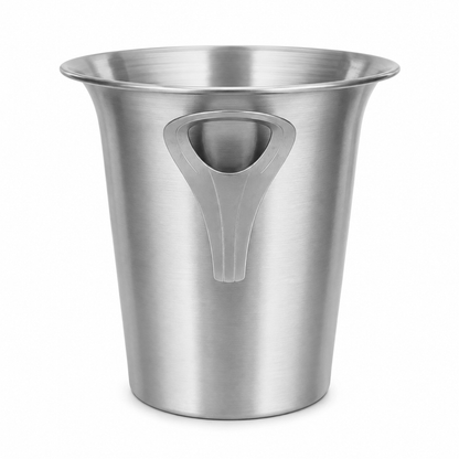 6 Pack 4.5L Brushed Stainless Steel Tulip Ice Buckets with Handles