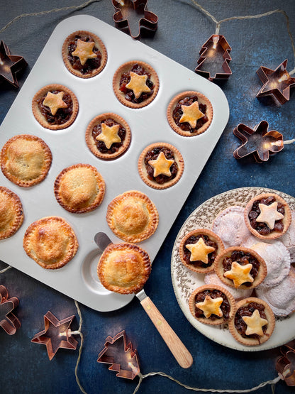 Silver Anodised Bun Tin – 12 Hole – Made in England - Premium Bakeware from Mermaid - Just £29.99! Shop now at Chabrias Ltd