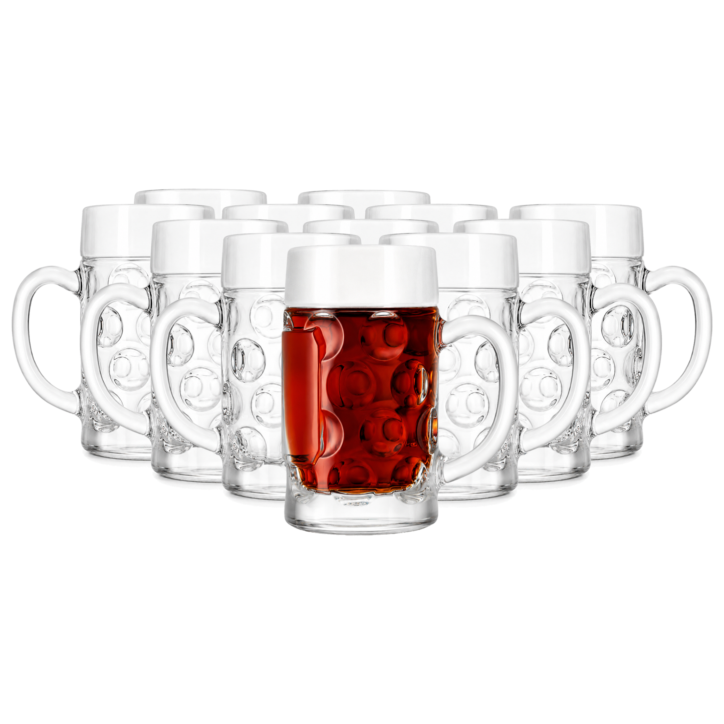 Mini German Beer Stein Shot Glasses 55ml – Pack of 12 - Made in Italy