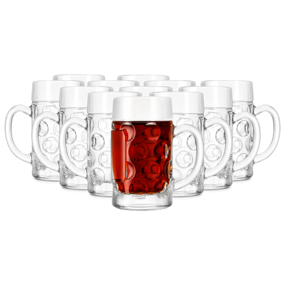 Mini German Beer Stein Shot Glasses 55ml – Pack of 12 - Made in Italy