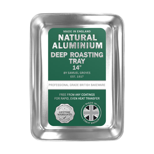 Samuel Groves Professional Aluminium Deep Roasting Tray - 14" - Made in England - Premium Kitchen from Chabrias Ltd - Just £16.99! Shop now at Chabrias Ltd