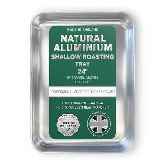 Samuel Groves Professional Aluminium Shallow Roasting Tray - 24" - Made in England - Premium Kitchen from Chabrias Ltd - Just £31.99! Shop now at Chabrias Ltd