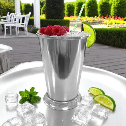Julep Vintage Style Party Gin Cocktail Cup Stainless Steel 14oz / 400ml Metal Cup - Premium Kitchen from Chabrias Ltd - Just £8.54! Shop now at Chabrias Ltd