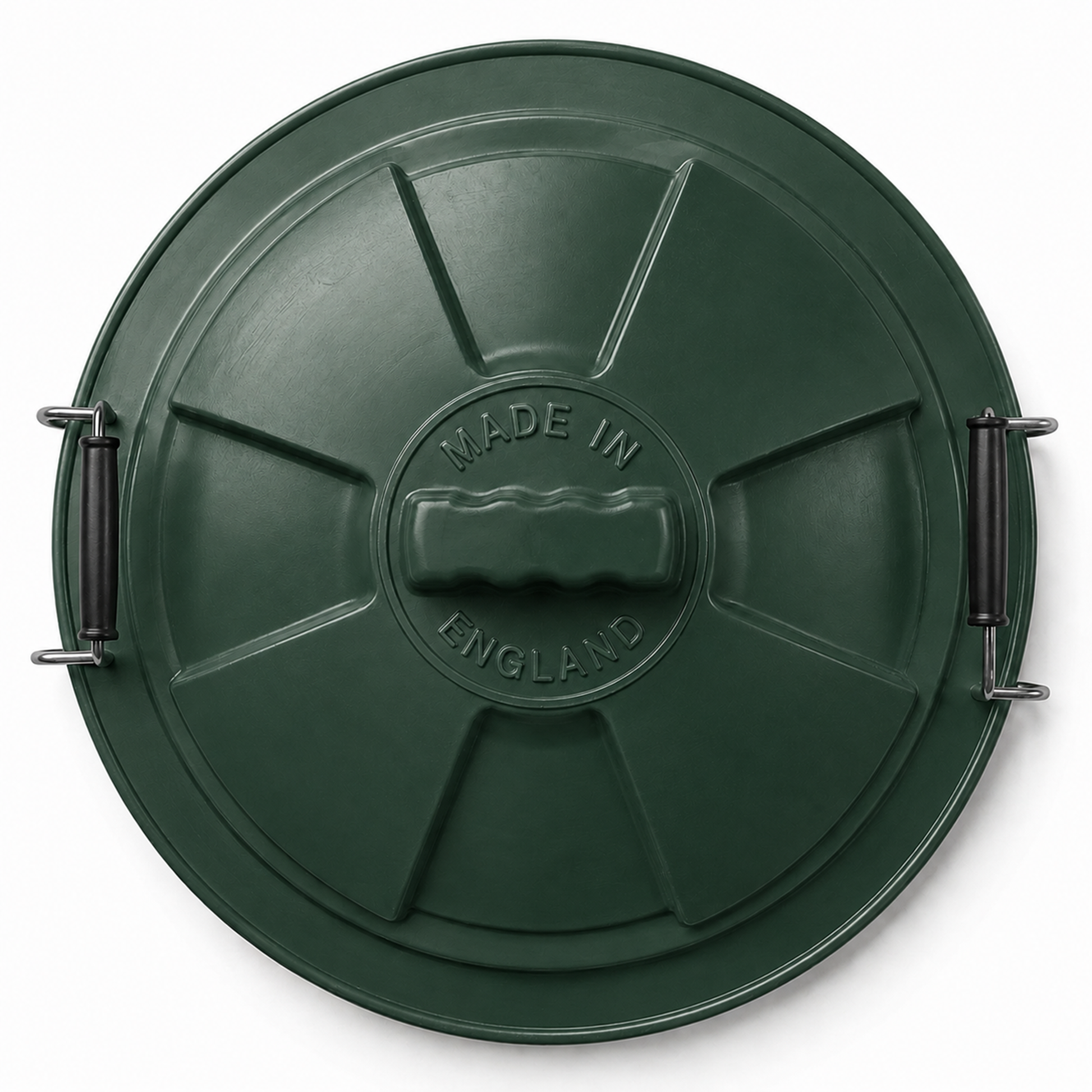 UK made green garden bin with weather resistant construction