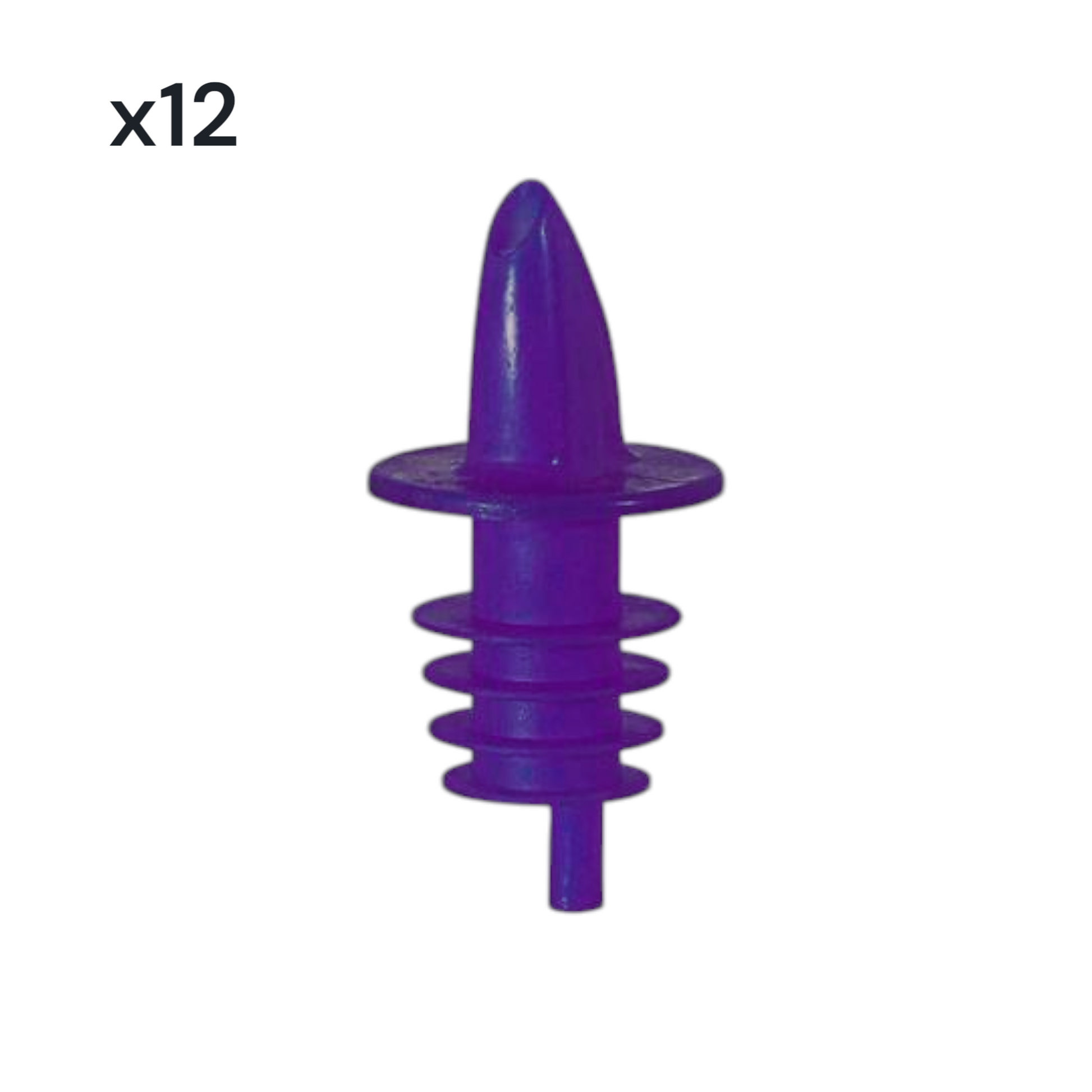 Free Flow Pourers, Purple (x12) - Premium Kitchen from Chabrias Ltd - Just £6.99! Shop now at Chabrias Ltd