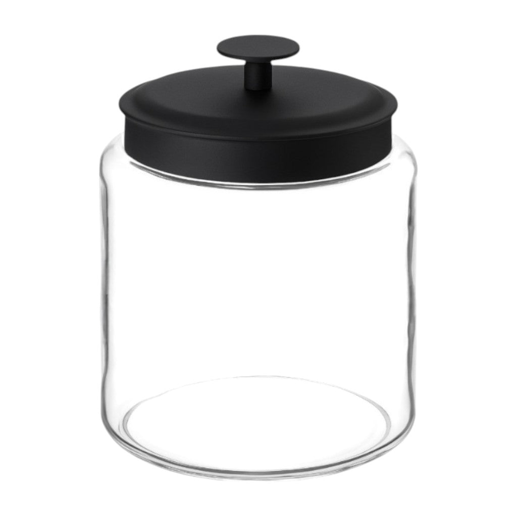 Montana Glass Jar with Matte Black Sealed Lid, 96oz - Premium Home from Chabrias Ltd - Just £28.99! Shop now at Chabrias Ltd