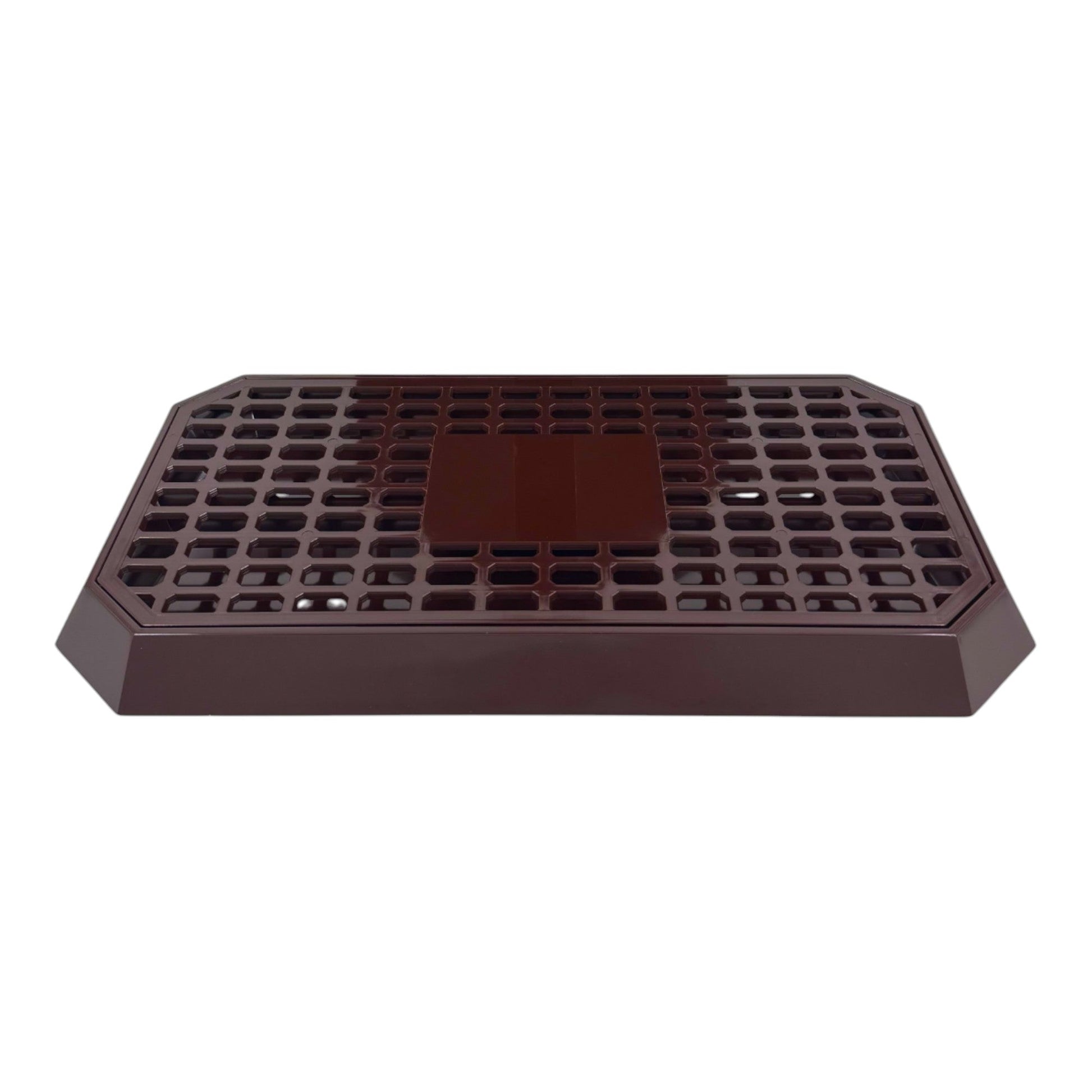 Uni Bar Plastic Drip Tray with Removable Grill, Brown - Premium BISS from Chabrias Ltd - Just £11.99! Shop now at Chabrias Ltd