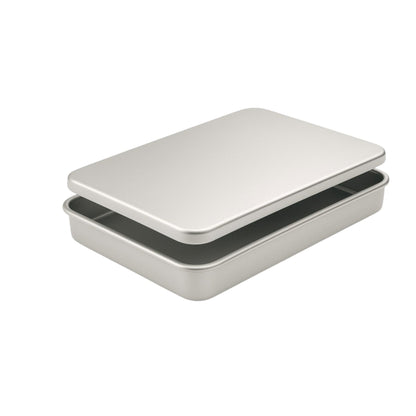 Professional Aluminium Baking Pan with Lid, (267 x 206 x 32mm) - Premium Kitchen from Chabrias Ltd - Just £16.99! Shop now at Chabrias Ltd