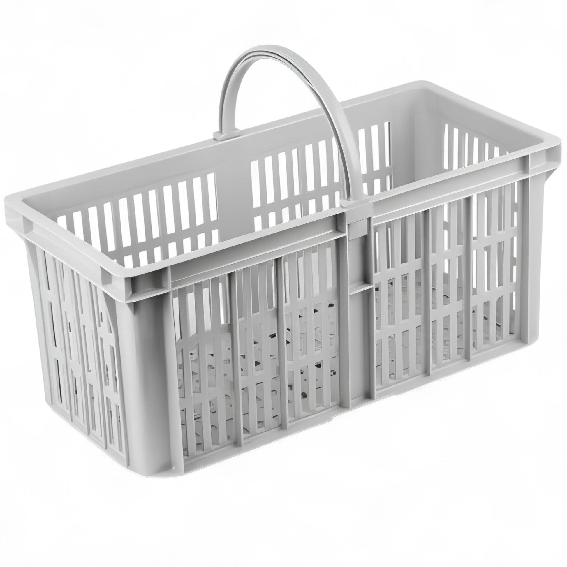 Chabrias Ltd grey glass collection cleaning caddy basket UK