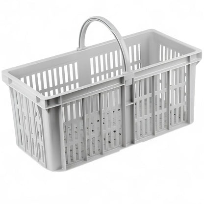 Chabrias Ltd grey glass collection cleaning caddy basket UK
