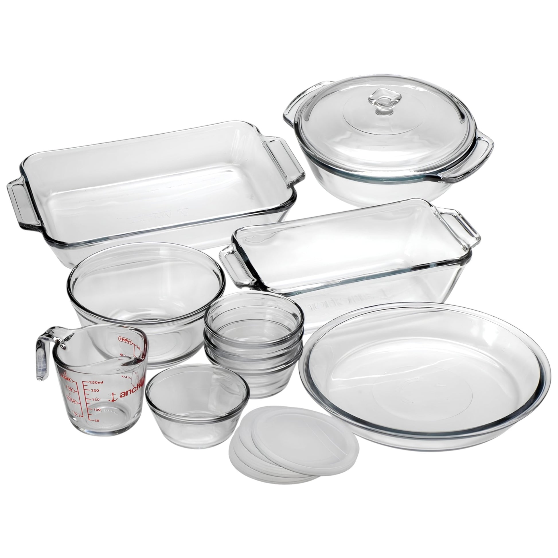 Complete Glassware Baking Set, 15 Piece - Premium  from Chabrias Ltd - Just £49.99! Shop now at Chabrias Ltd