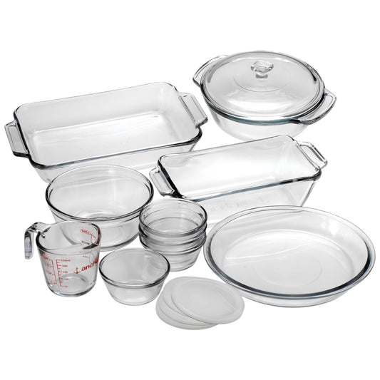 Complete Glassware Baking Set, 15 Piece - Premium  from Chabrias Ltd - Just £49.99! Shop now at Chabrias Ltd