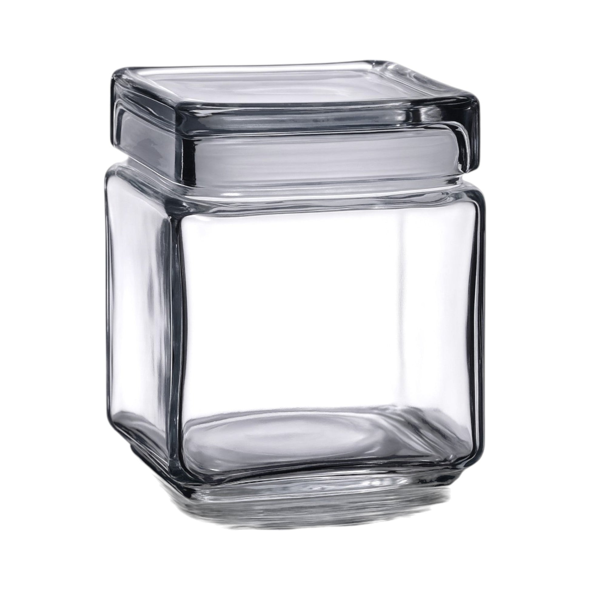Stackable Storage Glass Jar, 1L (4 pack) - Premium Home from Chabrias Ltd - Just £29.49! Shop now at Chabrias Ltd