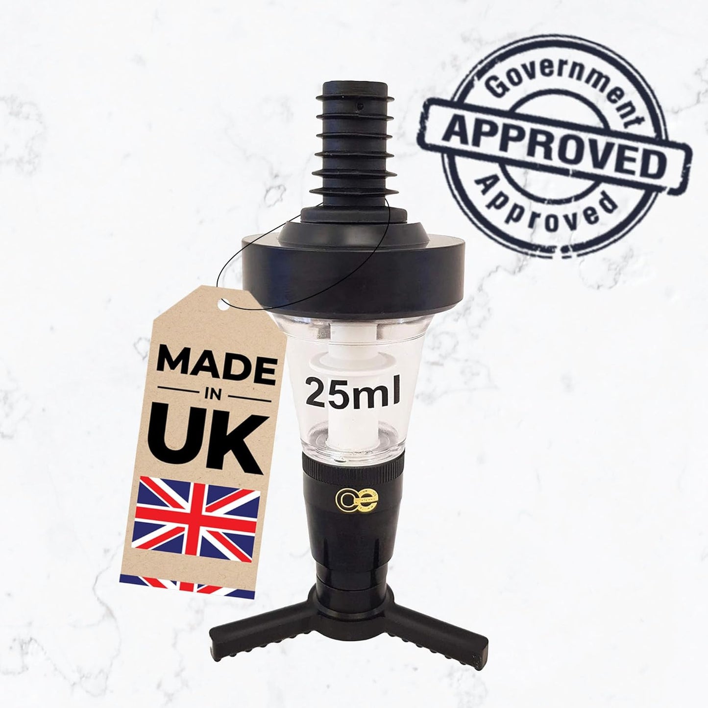 25ml Bar Optic Measure, Traditional Spirit Dispenser