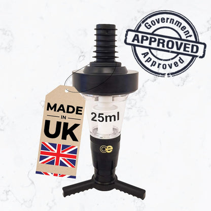 25ml Bar Optic Measure, Traditional Spirit Dispenser