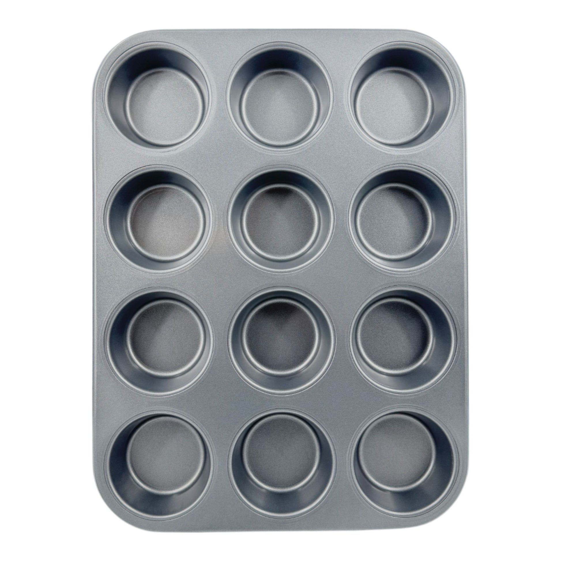 Non-Stick Muffin Oven Tray, Deep 12-Cup (2 piece) - Premium Home from Chabrias Ltd - Just £12.99! Shop now at Chabrias Ltd