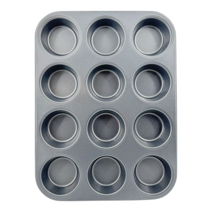Non-Stick Muffin Oven Tray, Deep 12-Cup (2 piece) - Premium Home from Chabrias Ltd - Just £12.99! Shop now at Chabrias Ltd