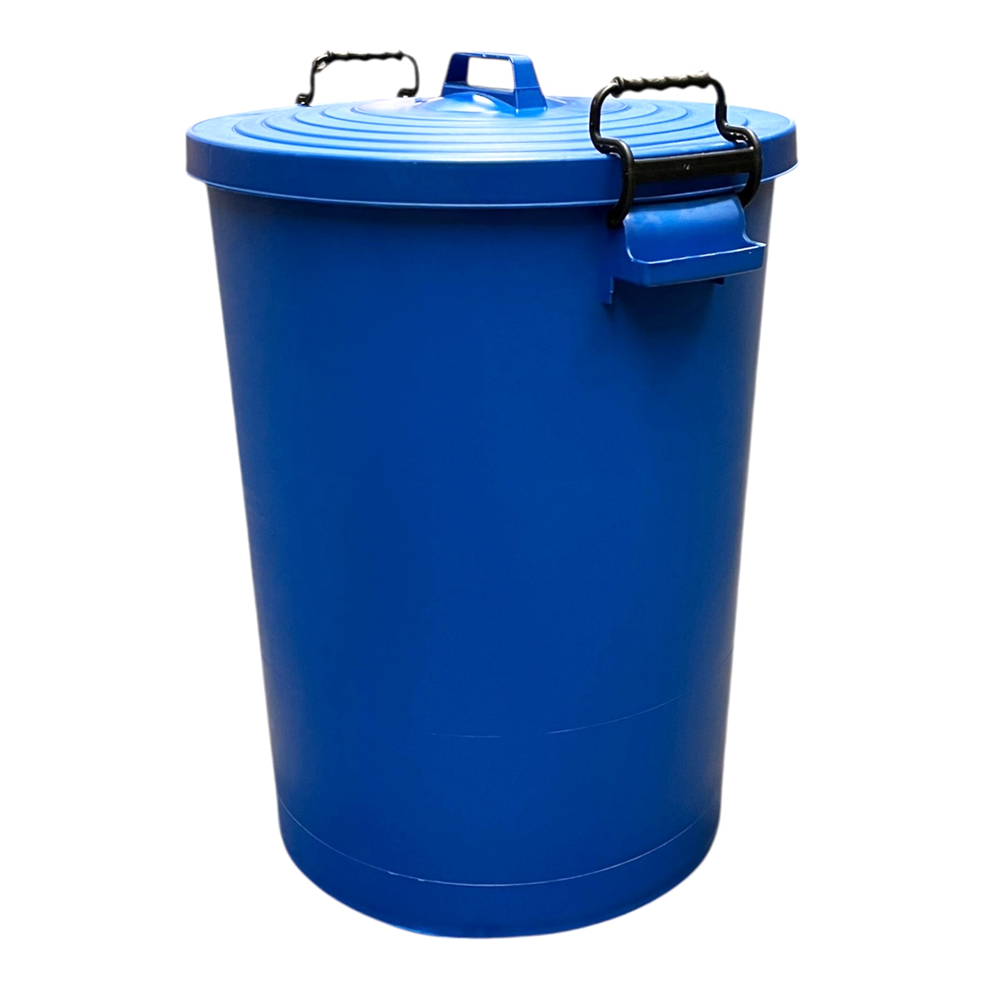 Heavy Duty Plastic Bin, With Locking Clip Lid, Blue, 110L - Premium Bins from Chabrias Ltd - Just £34.99! Shop now at Chabrias Ltd