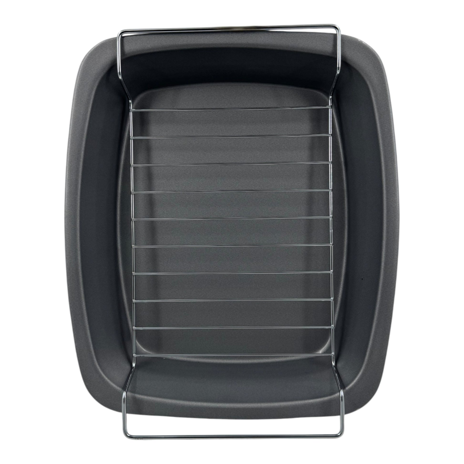 Non-Stick Roasting Pan & Rack 37cm - Premium Kitchen from Samuel Groves - Just £10.44! Shop now at Chabrias Ltd