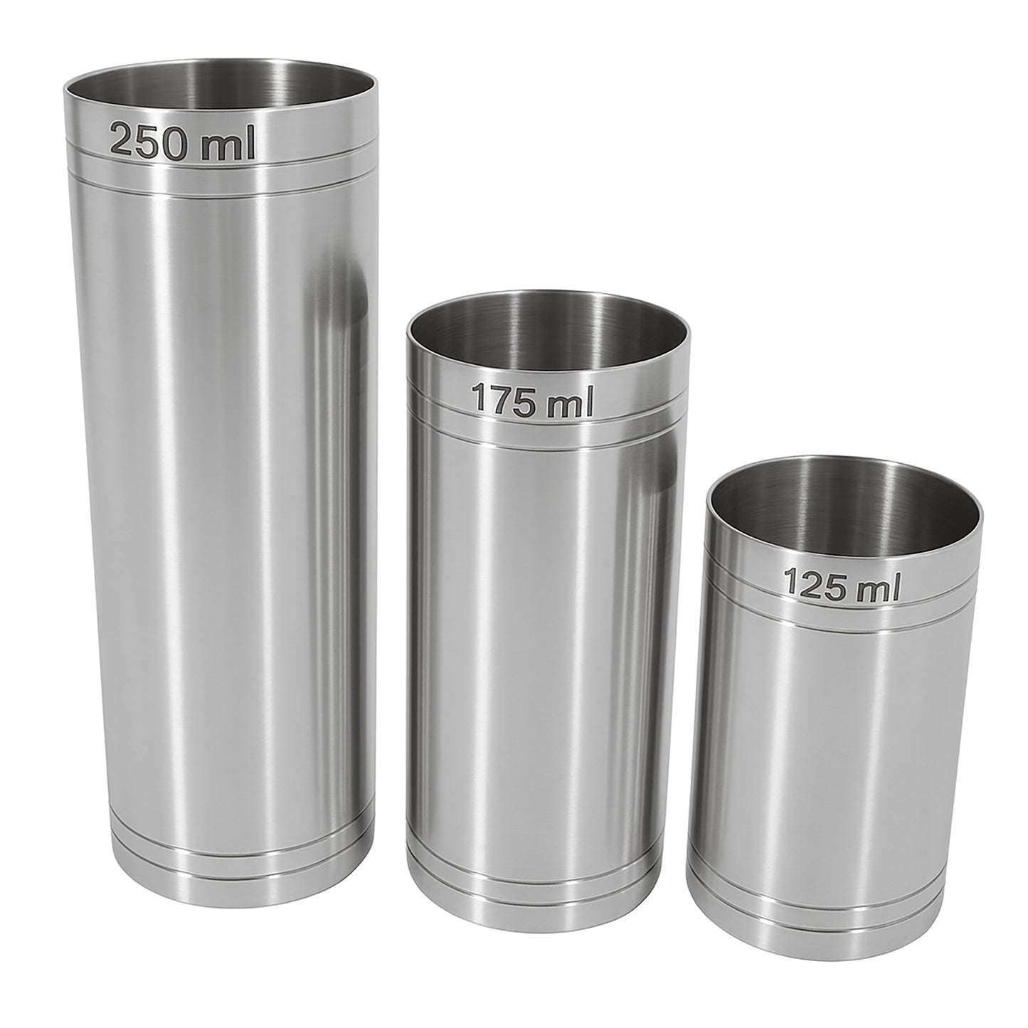 Stainless Steel Thimble Wine Measure 125ml, 175ml, 250ml, Drinks Measure, Government Stamped - Premium Kitchen from Chabrias Ltd - Just £14.99! Shop now at Chabrias Ltd
