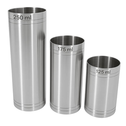 Stainless Steel Thimble Wine Measure 125ml, 175ml, 250ml, Drinks Measure, Government Stamped - Premium Kitchen from Chabrias Ltd - Just £14.99! Shop now at Chabrias Ltd