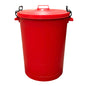 Heavy Duty Plastic Bin, With Locking Clip Lid, Red, 110L - Premium Bins from Chabrias Ltd - Just £34.99! Shop now at Chabrias Ltd