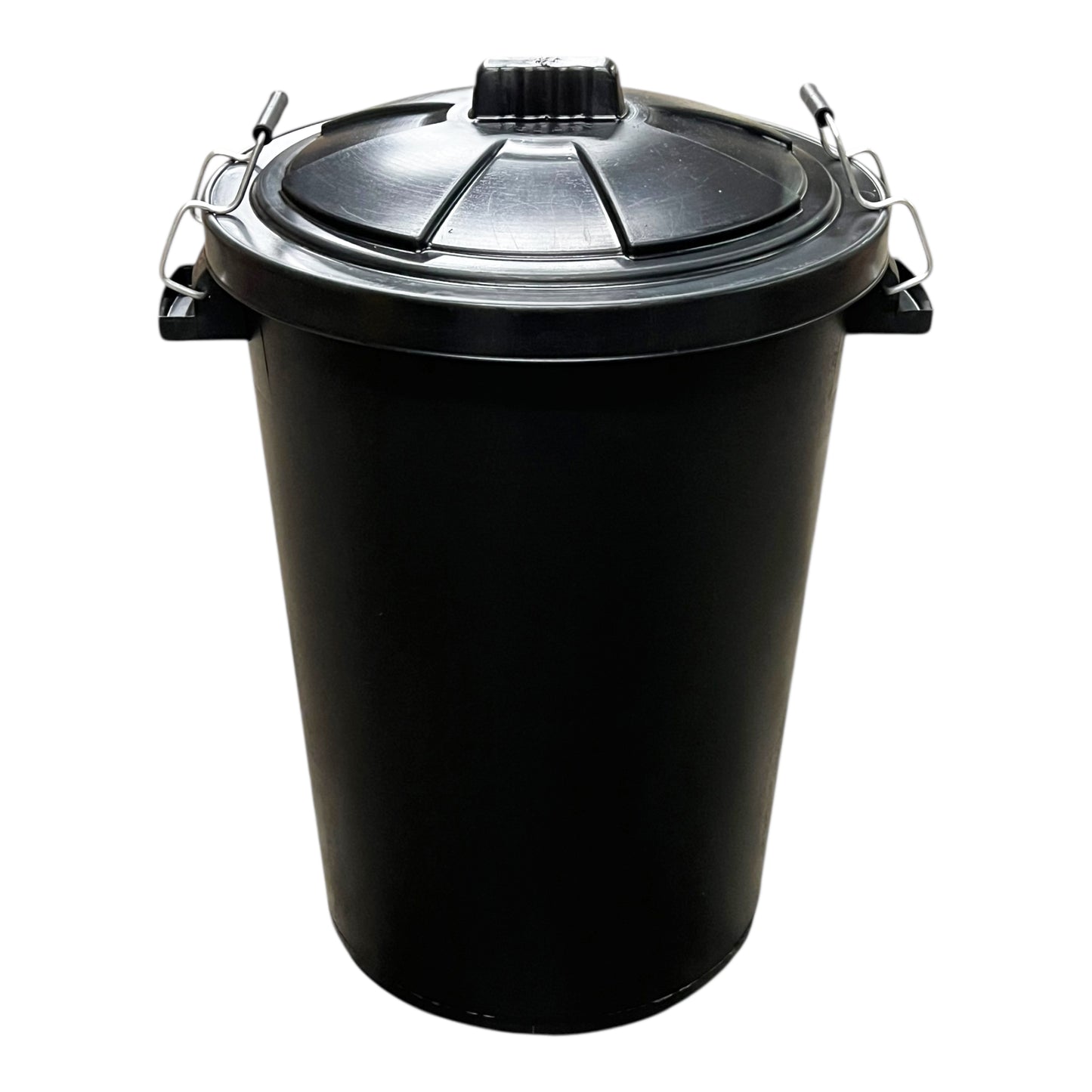 Heavy Duty Plastic Bin, With Locking Clip Lid, Black, 85L - Premium Bins from Chabrias Ltd - Just £29.99! Shop now at Chabrias Ltd