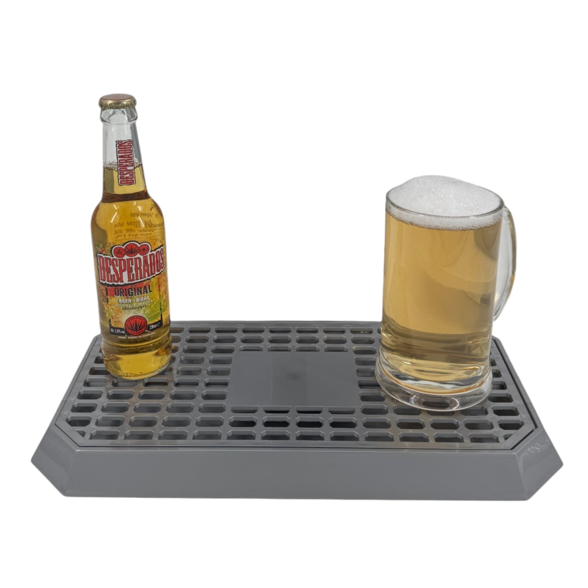 Uni Bar Plastic Drip Tray with Removable Grill, Silver - Premium BISS from Chabrias Ltd - Just £11.99! Shop now at Chabrias Ltd