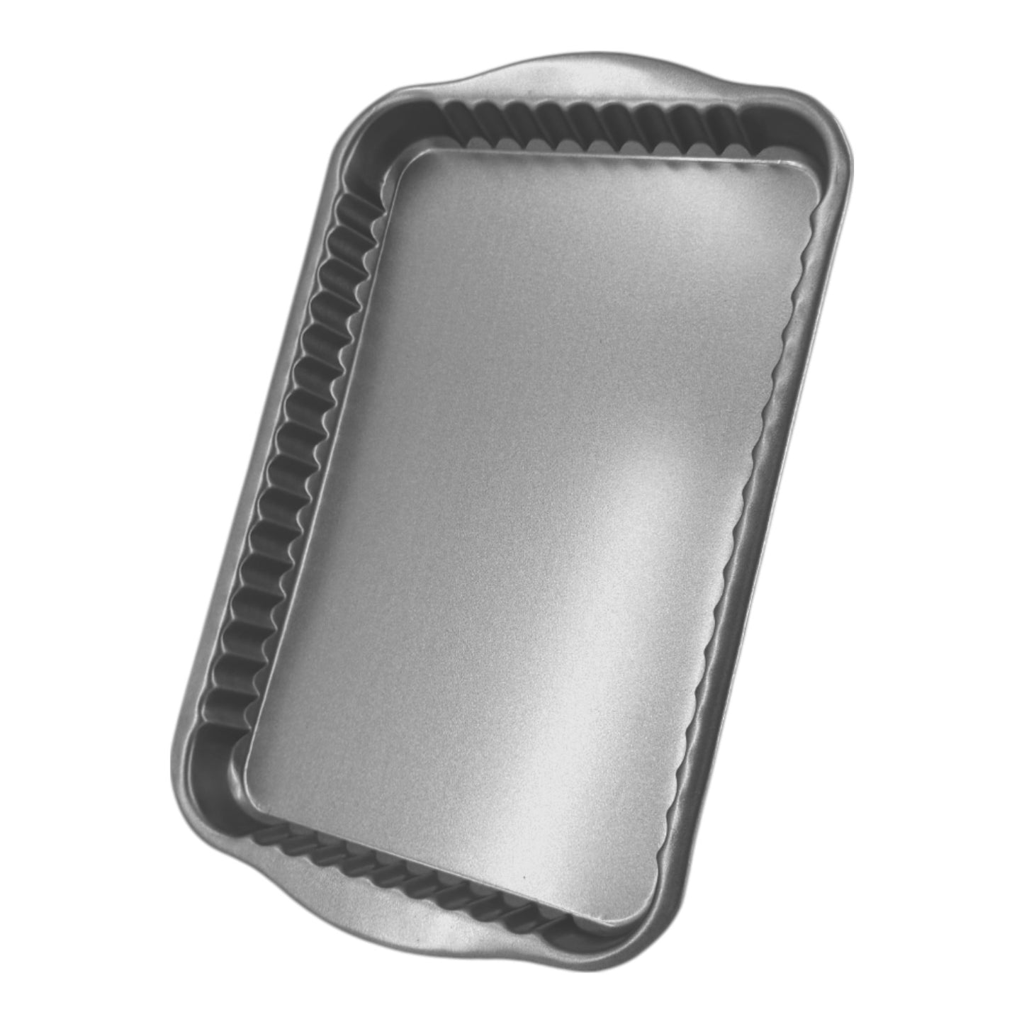 Non-Stick Fluted Rectangle Quiche Tin, 31cm (2 Piece) - Premium Kitchen from Chabrias Ltd - Just £8.99! Shop now at Chabrias Ltd