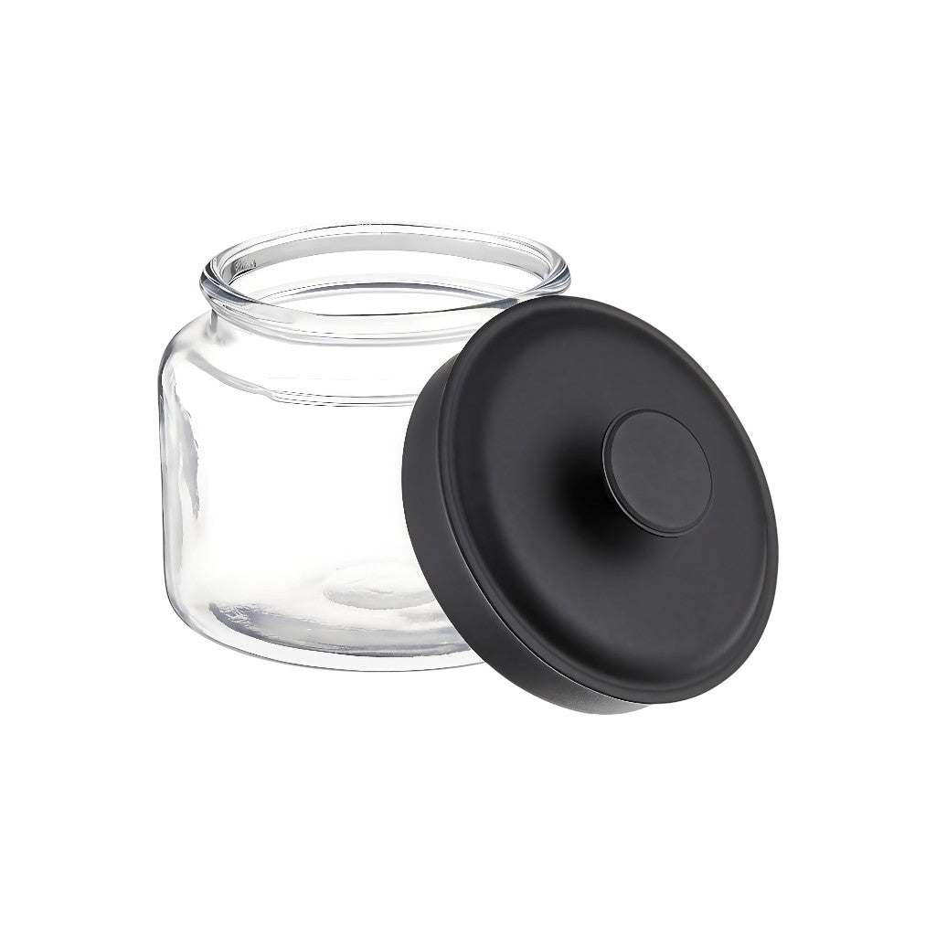 Montana Glass Jar with Matte Black Sealed Lid, 48oz (4 pack) - Premium Home from Chabrias Ltd - Just £69.99! Shop now at Chabrias Ltd