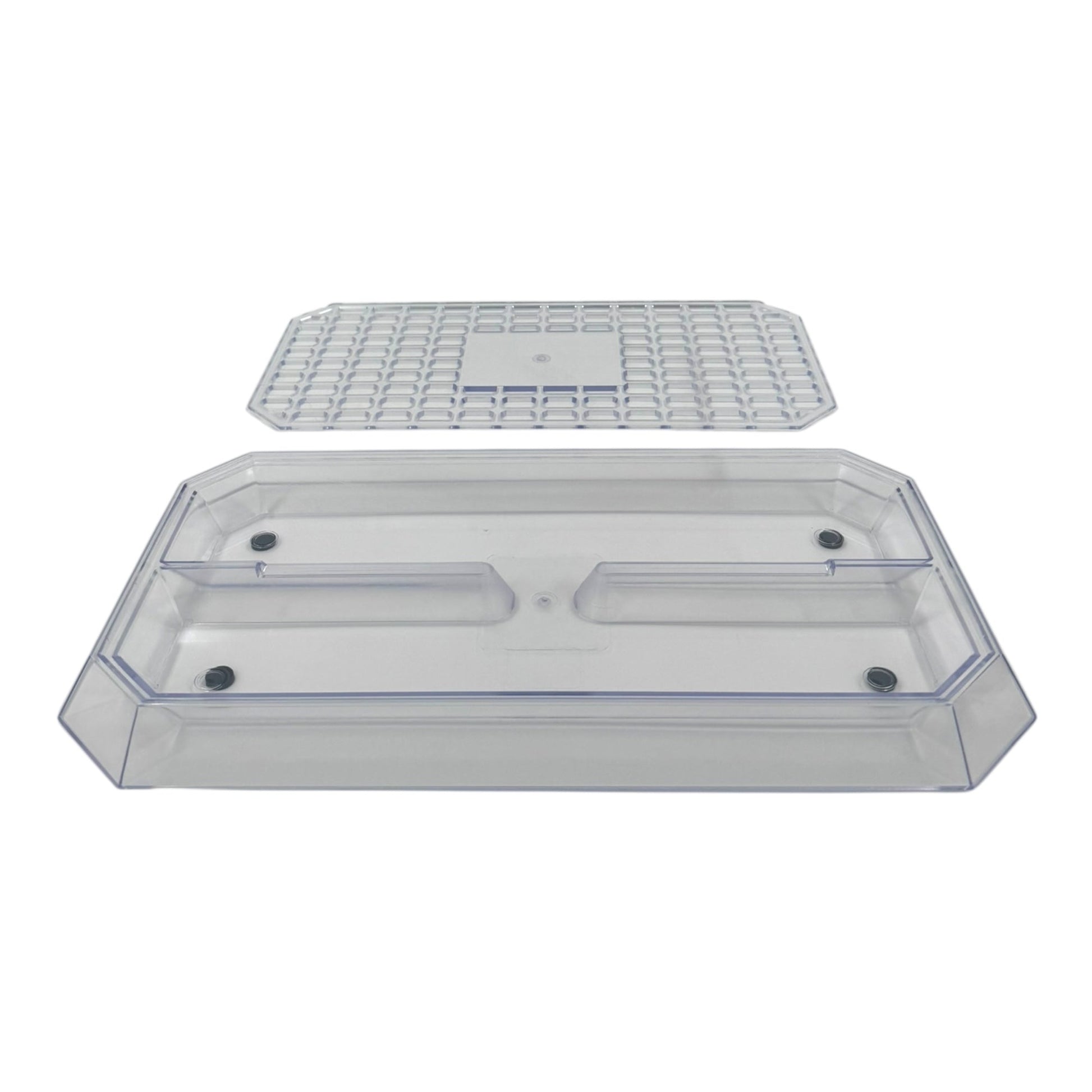 Uni Bar Plastic Drip Tray with Removable Grill,Clear - Premium Kitchen from Chabrias Ltd - Just £11.99! Shop now at Chabrias Ltd