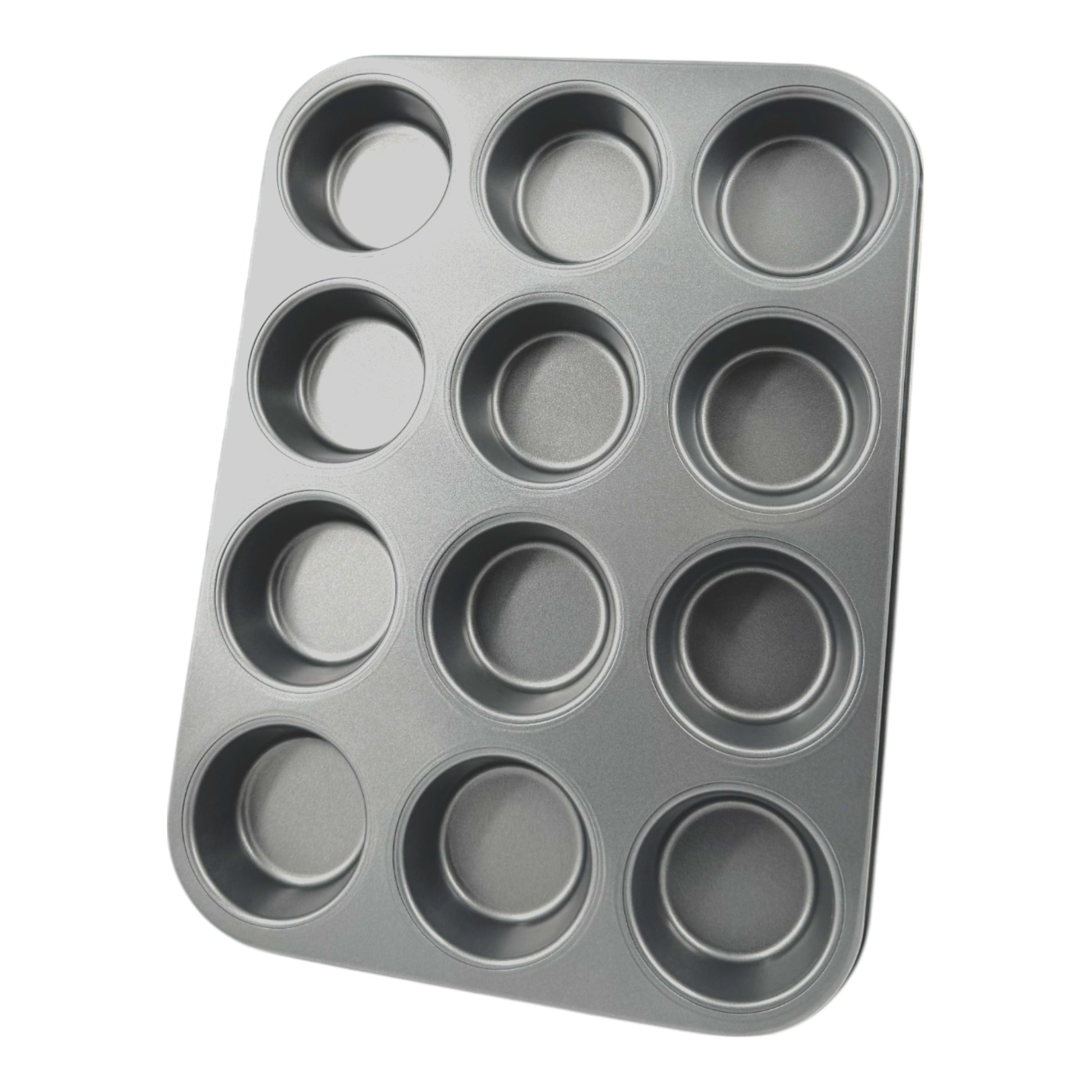 Non-Stick Muffin Oven Tray, Deep 12-Cup (2 piece) - Premium Home from Chabrias Ltd - Just £12.99! Shop now at Chabrias Ltd