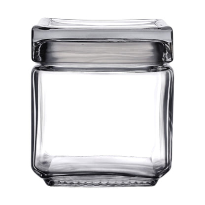 Stackable Storage Glass Jar, 1L (3 pack) - Premium Home from Chabrias Ltd - Just £25.49! Shop now at Chabrias Ltd