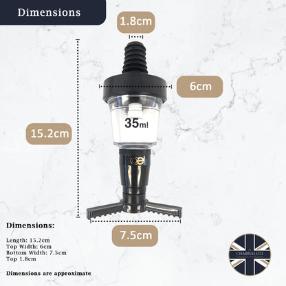 35ml Bar Optic Measure, Traditional Spirit Dispenser
