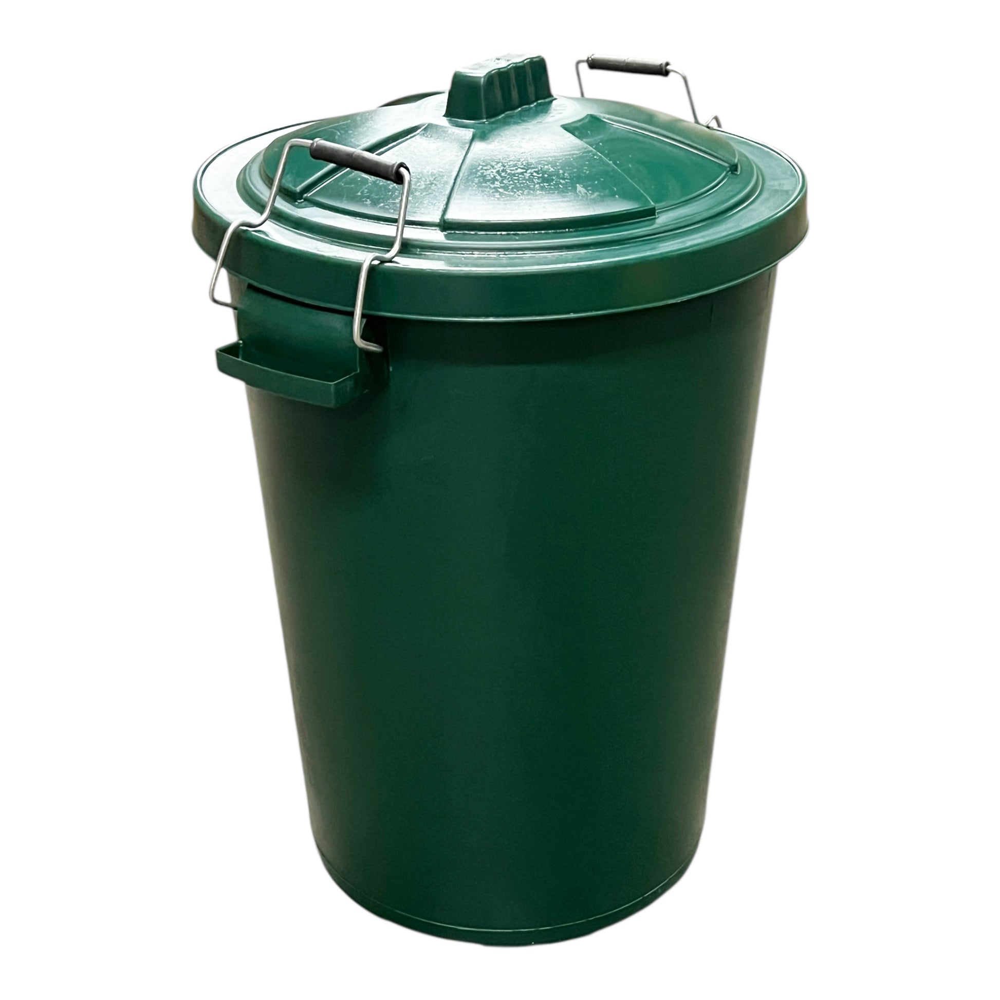 Heavy Duty Plastic Bin, With Locking Clip Lid, Green, 85L - Premium Bins from Chabrias Ltd - Just £29.99! Shop now at Chabrias Ltd