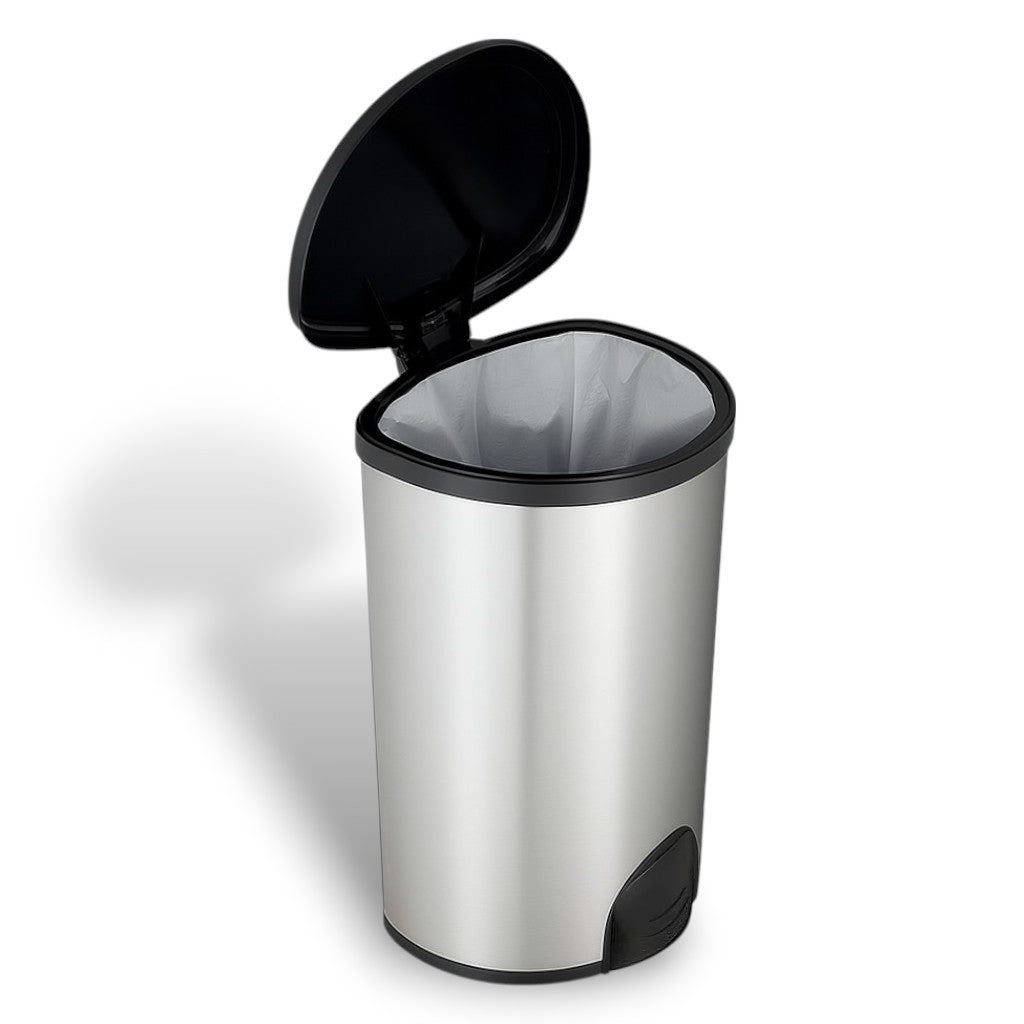 Luxury Hygienic Toe Touch, Stainless Steel Pedal Bin, 50L - Premium BISS from Chabrias Ltd - Just £59.99! Shop now at Chabrias Ltd