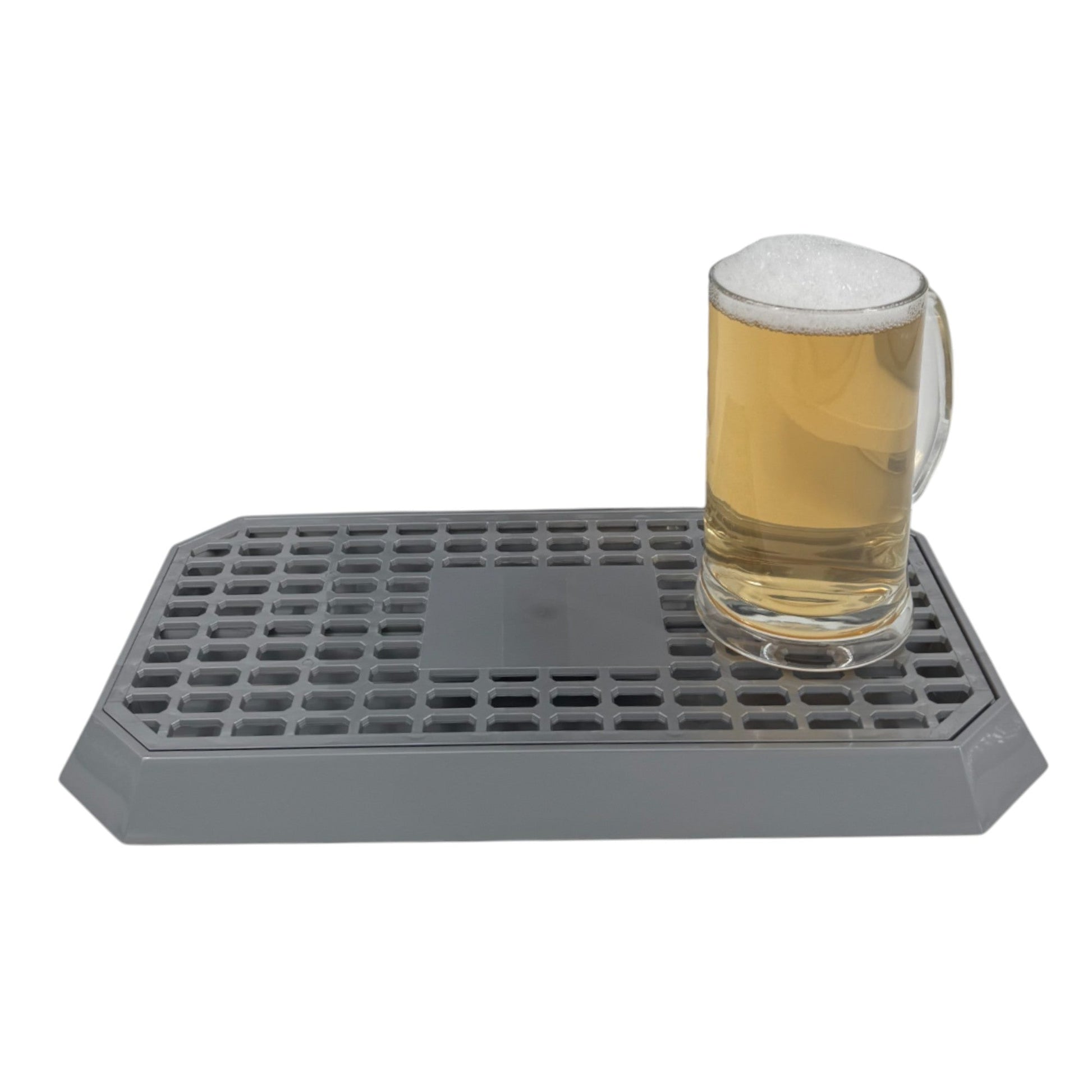 Uni Bar Plastic Drip Tray with Removable Grill, Silver - Premium BISS from Chabrias Ltd - Just £11.99! Shop now at Chabrias Ltd