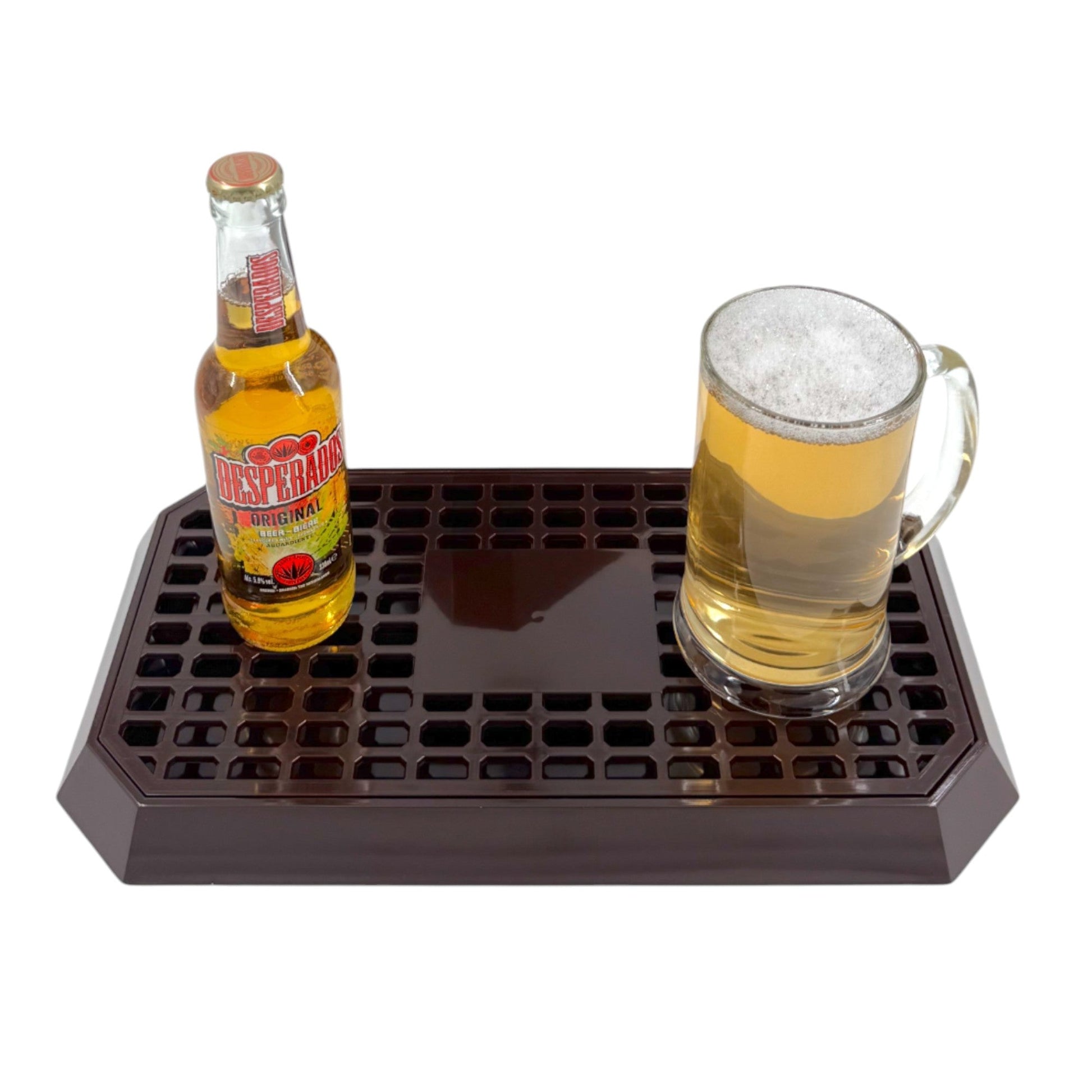Uni Bar Plastic Drip Tray with Removable Grill, Brown - Premium BISS from Chabrias Ltd - Just £11.99! Shop now at Chabrias Ltd