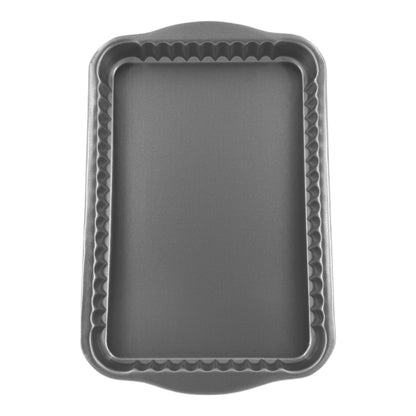 Non-Stick Fluted Rectangle Quiche Tin, 31cm (2 Piece) - Premium Kitchen from Chabrias Ltd - Just £8.99! Shop now at Chabrias Ltd