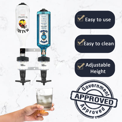 50ml Bar Optic Measure, Traditional Spirit Dispenser