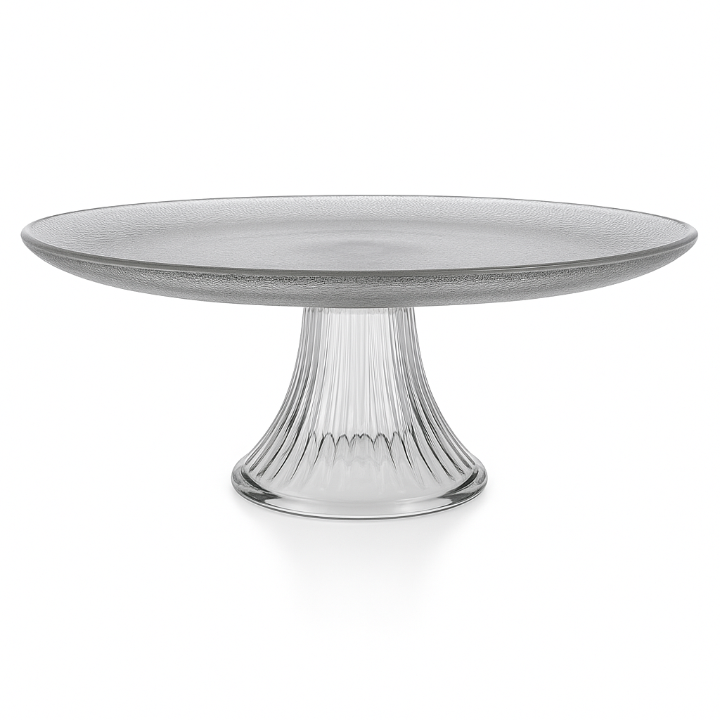 Monaco Cake Stand with Dome Plateau with Bell Jar, 28cm - Premium Home from Chabrias Ltd - Just £44.99! Shop now at Chabrias Ltd