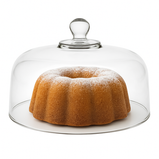 Glass Cake Dome 11.25" - Premium Home from Chabrias Ltd - Just £21.99! Shop now at Chabrias Ltd