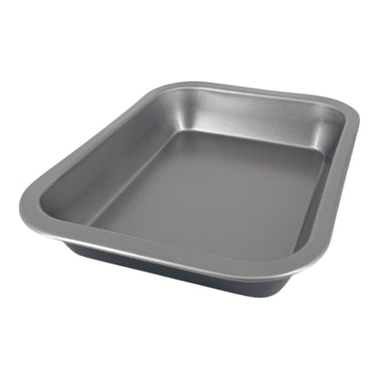 Non-Stick Roasting Baking Oven Tray, Medium (33cm) - Premium Kitchen from Chabrias Ltd - Just £7.99! Shop now at Chabrias Ltd