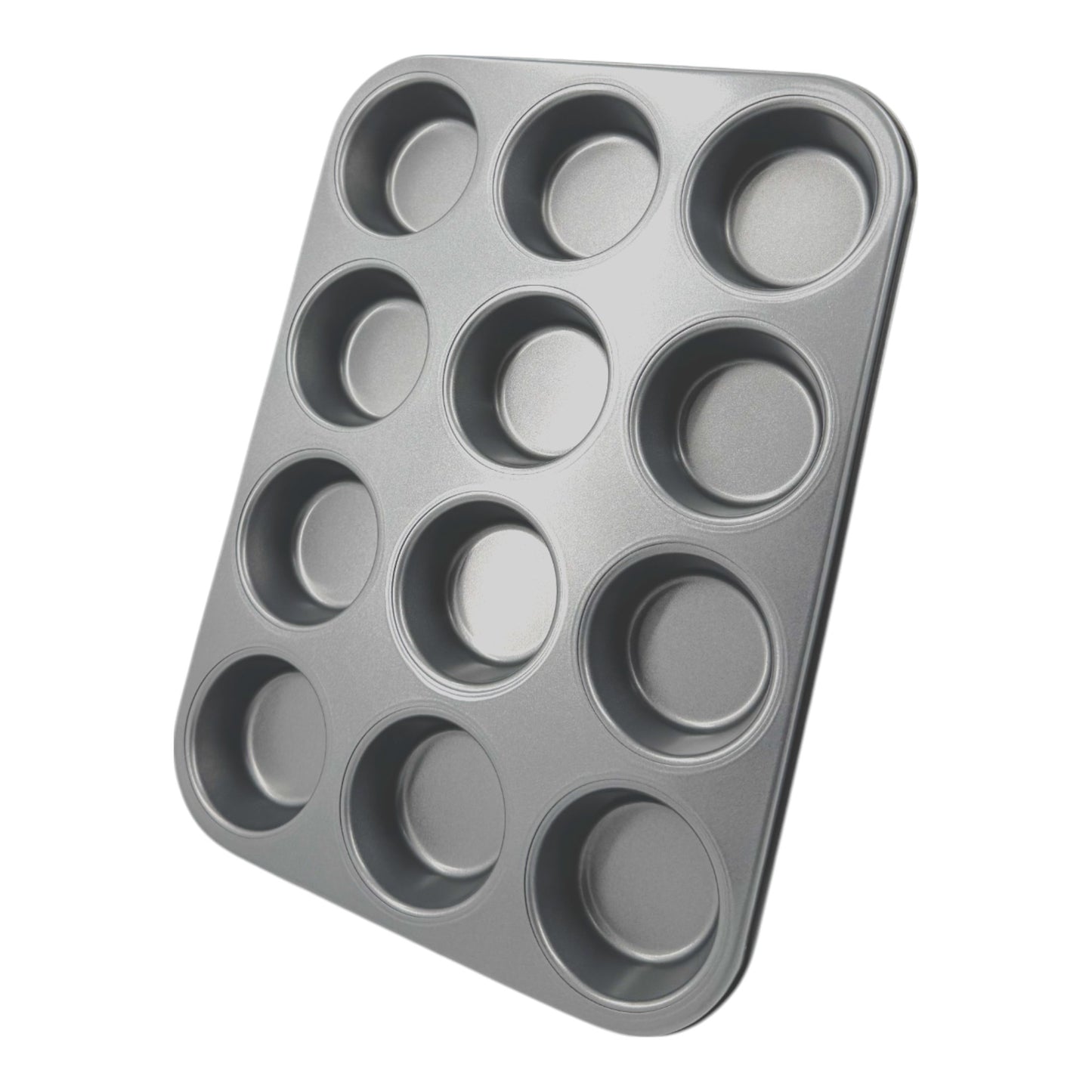 Non-Stick Muffin Oven Tray, Deep 12-Cup (2 piece) - Premium Home from Chabrias Ltd - Just £12.99! Shop now at Chabrias Ltd