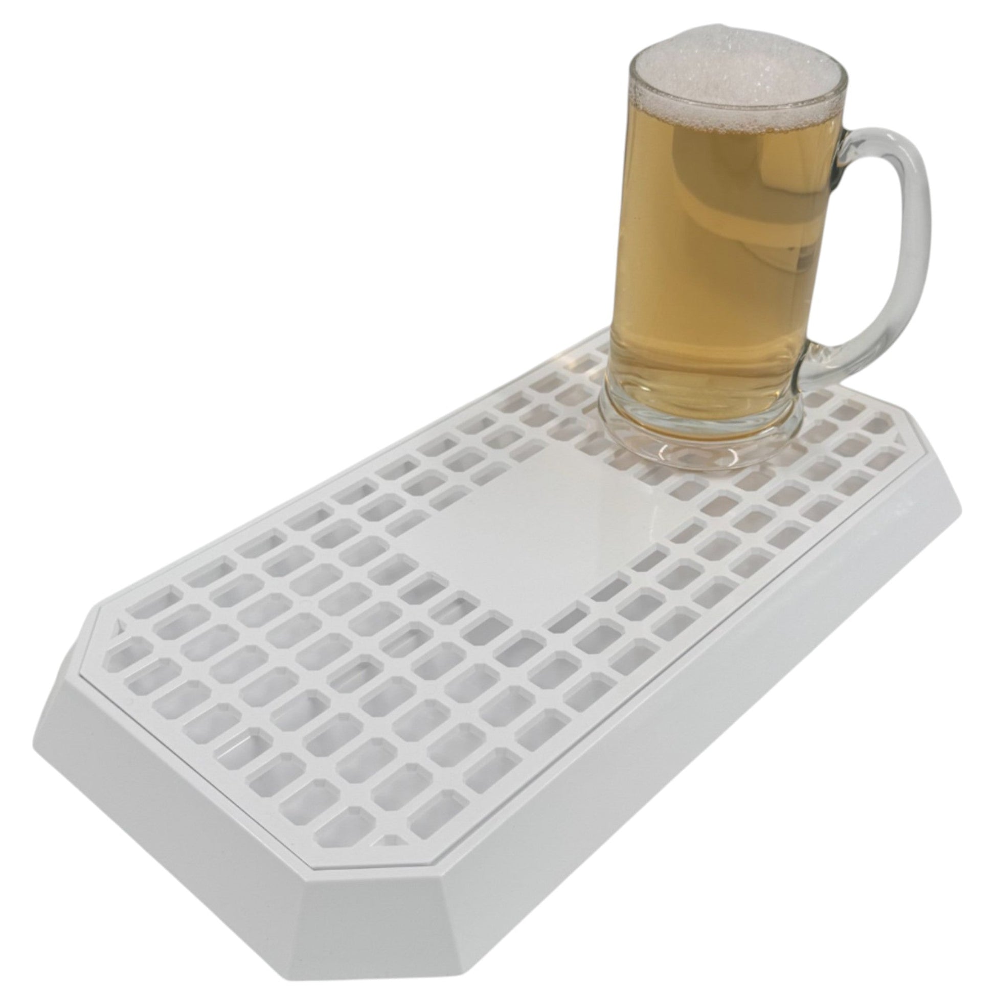 Uni Bar Plastic Drip Tray with Removable Grill, White - Premium BISS from Chabrias Ltd - Just £11.99! Shop now at Chabrias Ltd