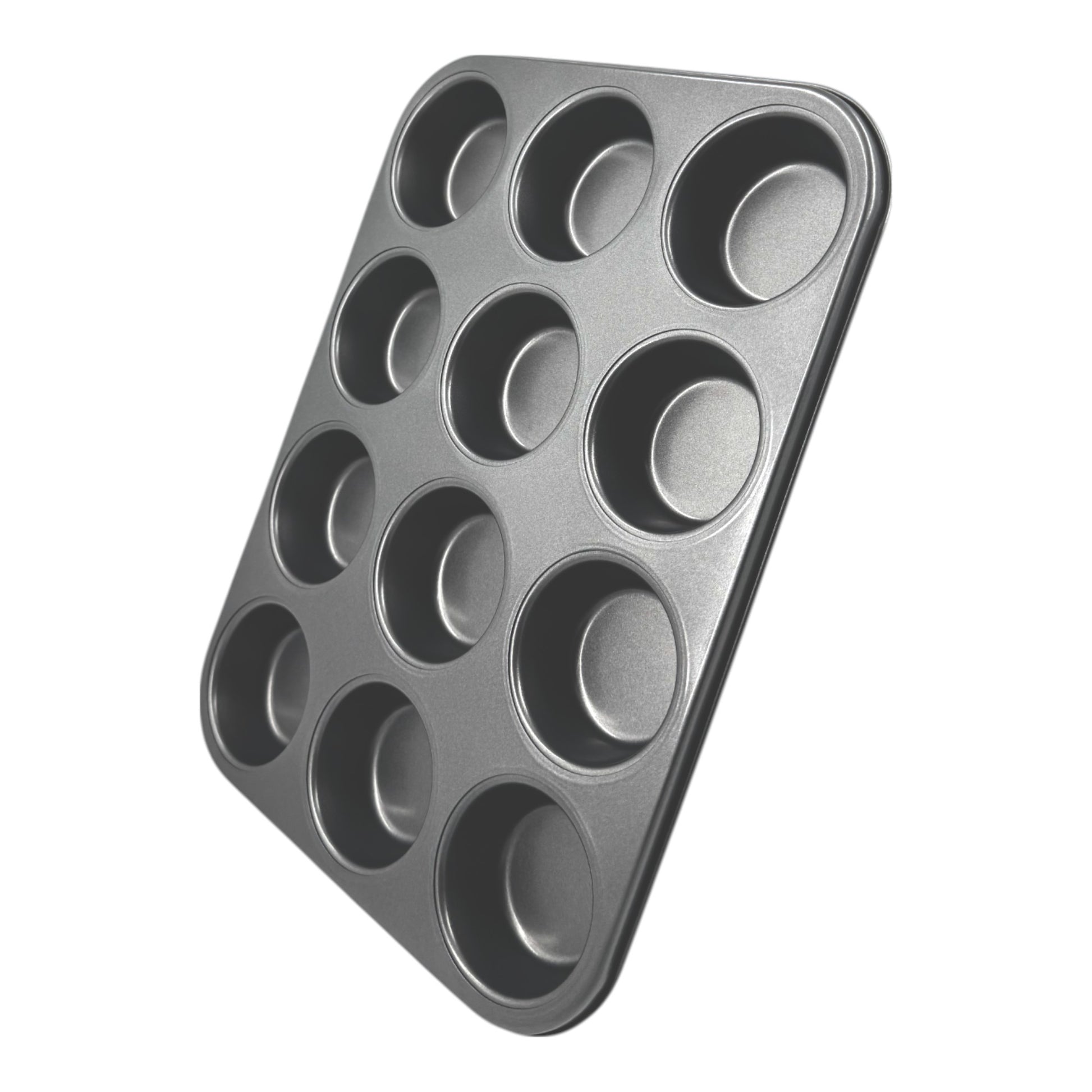 Non-Stick Muffin Oven Tray, Deep 12-Cup (2 piece) - Premium Home from Chabrias Ltd - Just £12.99! Shop now at Chabrias Ltd