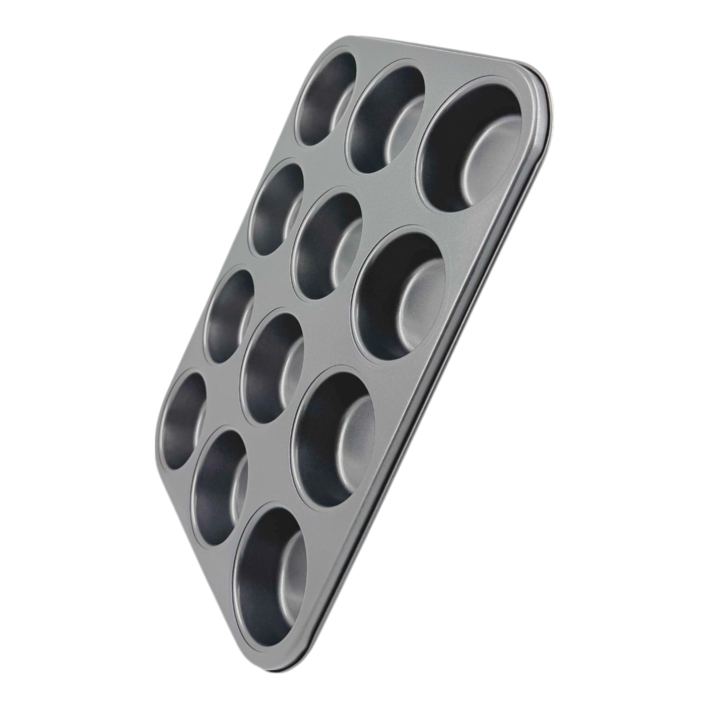 Non-Stick Muffin Oven Tray, Deep 12-Cup (2 piece) - Premium Home from Chabrias Ltd - Just £12.99! Shop now at Chabrias Ltd