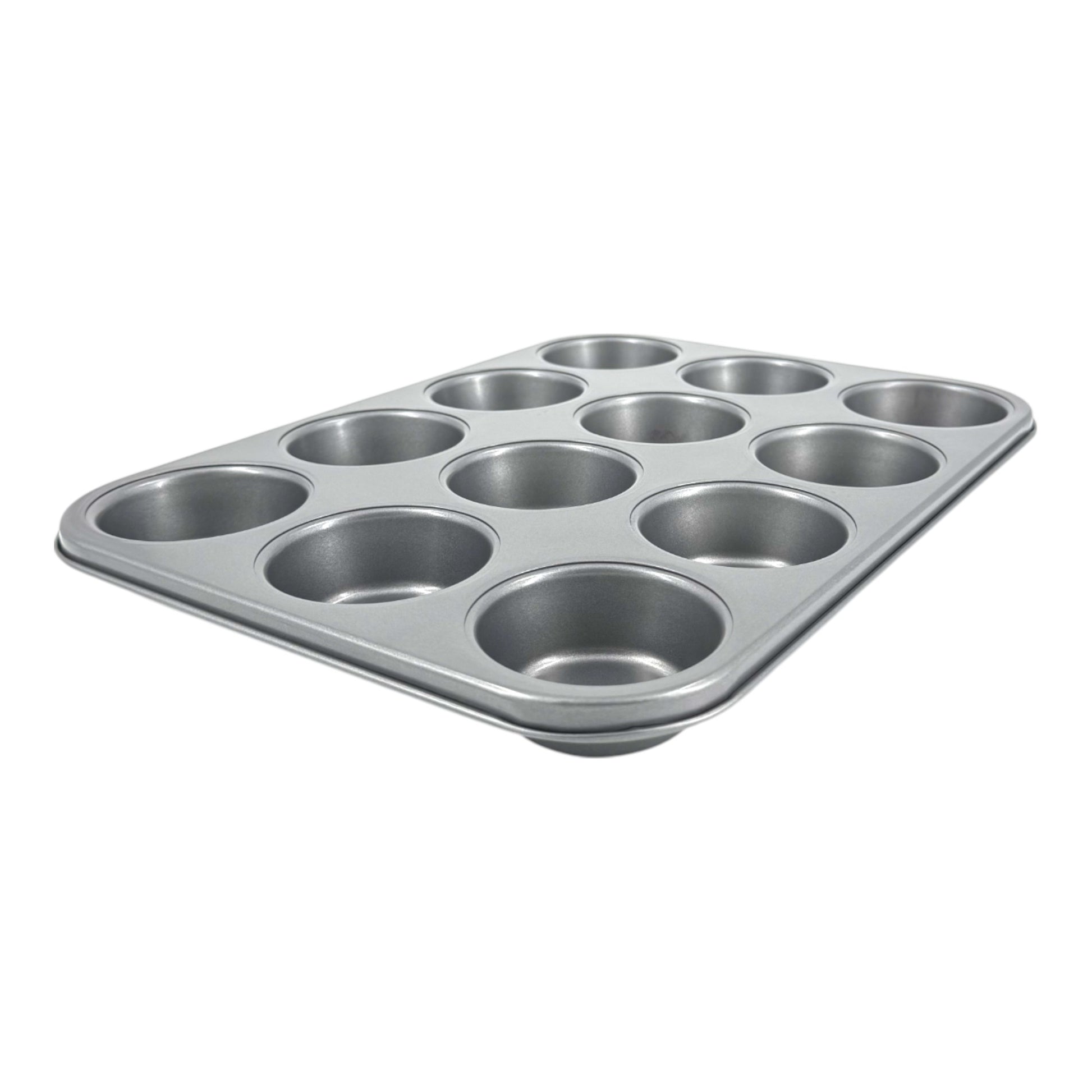 Non-Stick Muffin Oven Tray, Deep 12-Cup (2 piece) - Premium Home from Chabrias Ltd - Just £12.99! Shop now at Chabrias Ltd